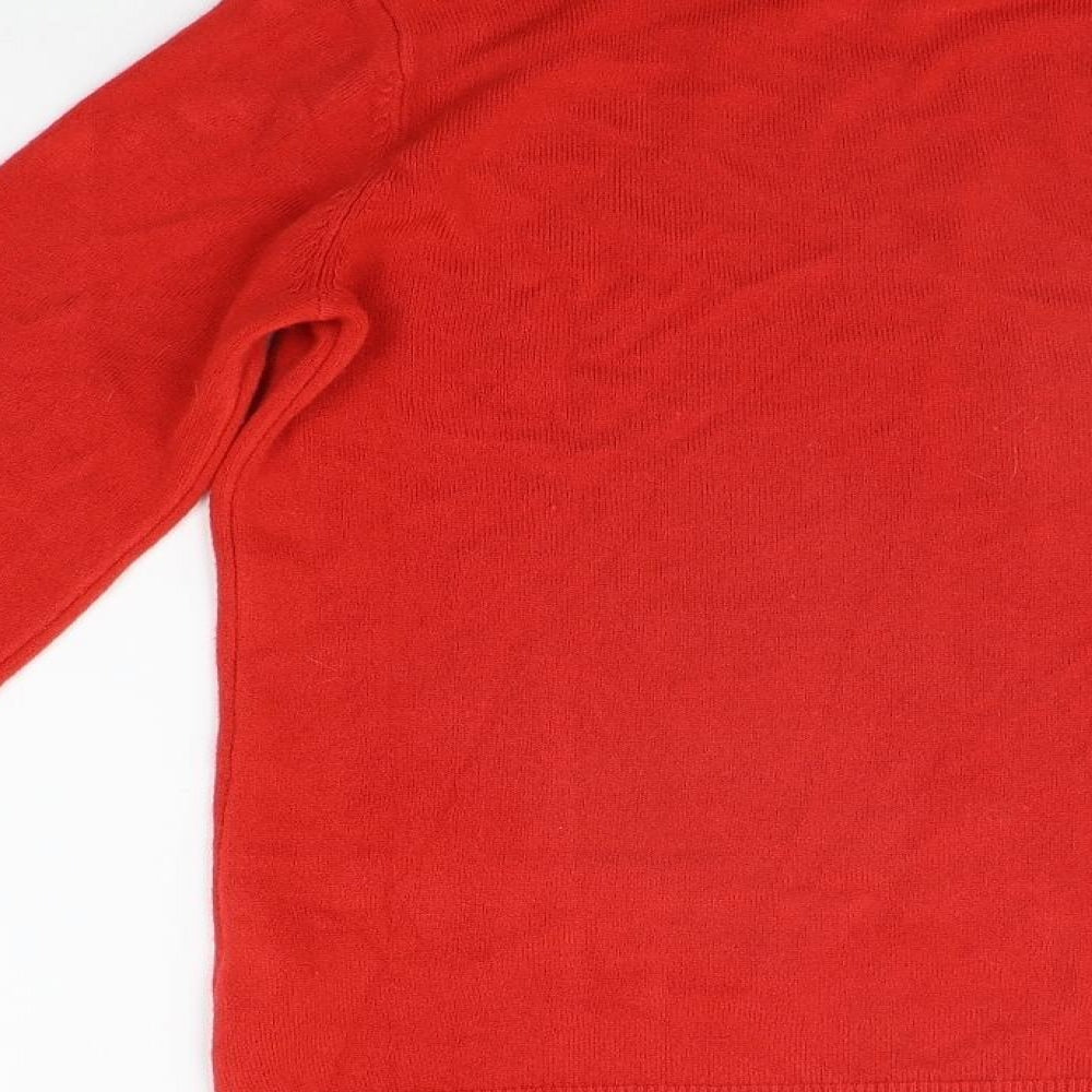 Matalan Womens Red Pullover Jumper Size 12