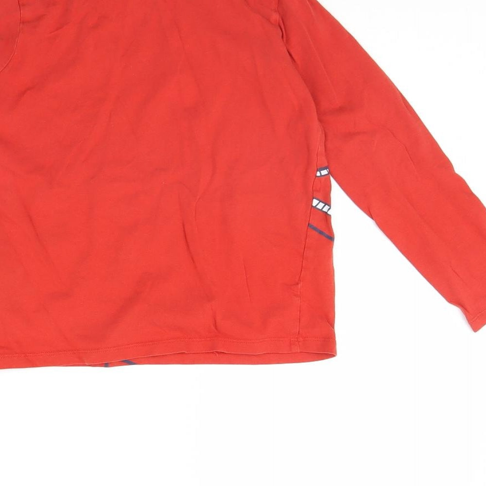 H&M Girls Red Basic T-Shirt Size 6 Years - Rocket
