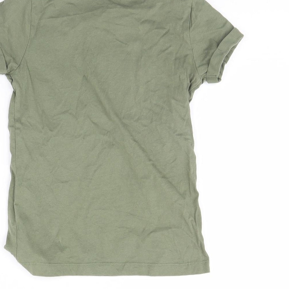 Primark Girls Green Basic T-Shirt Size 7 Years - Brooklyn