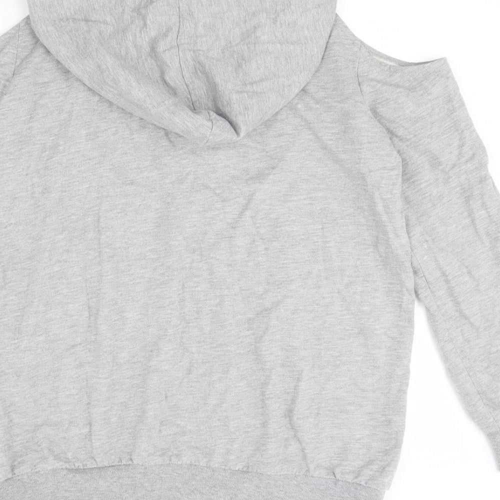 Select Womens Grey Pullover Hoodie Size 14