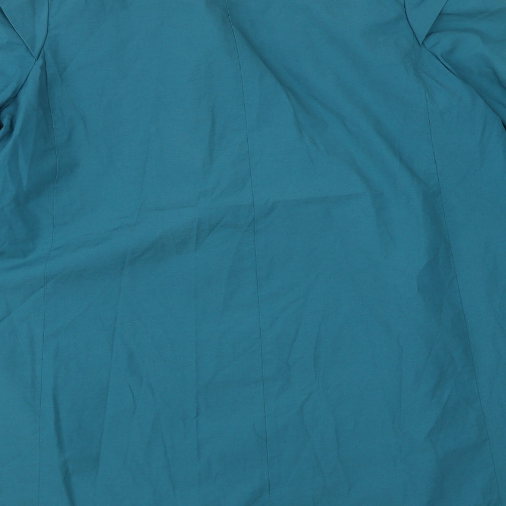 Betty Jackson Womens Blue Jacket Coat Size 10