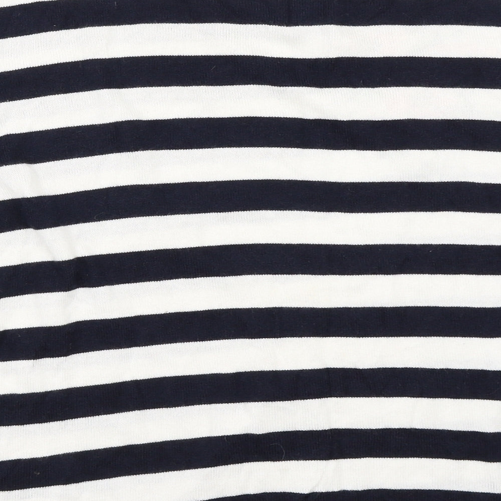 Marks & Spencer Womens Blue Striped Pullover Jumper Size 16