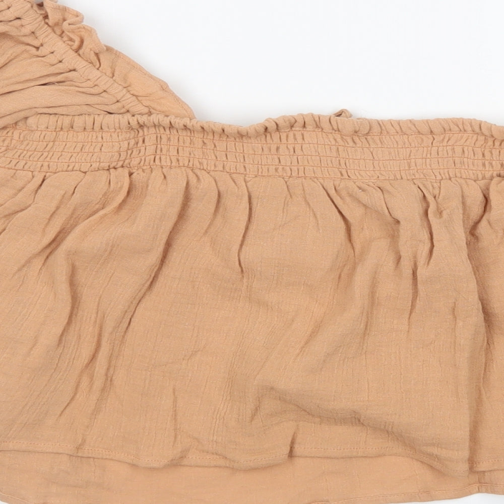 ASOS Womens Orange Basic T-Shirt Size 14 - Cropped