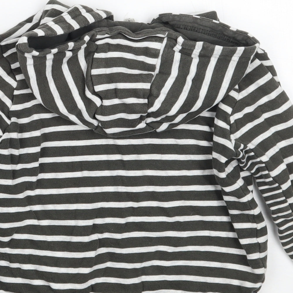 TU Girls Green Striped Jacket Size 2-3 Years