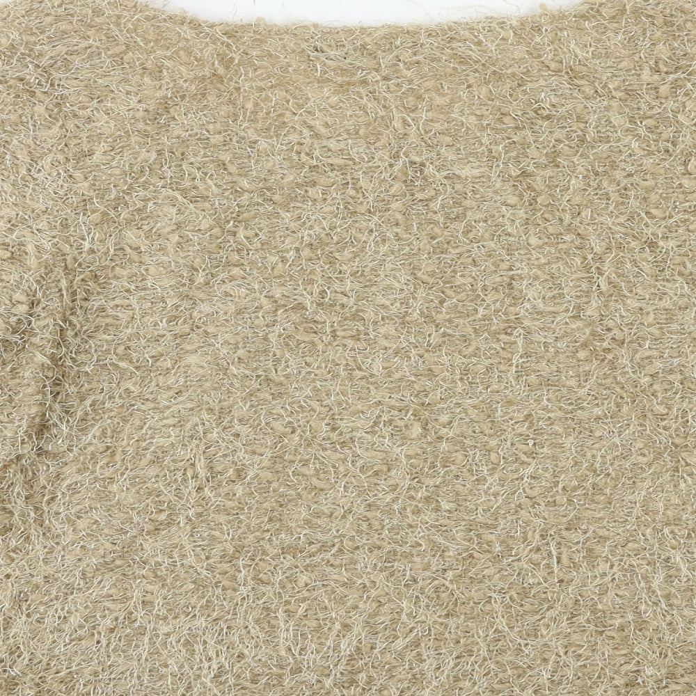 Zuppe Womens Beige Pullover Jumper Size M