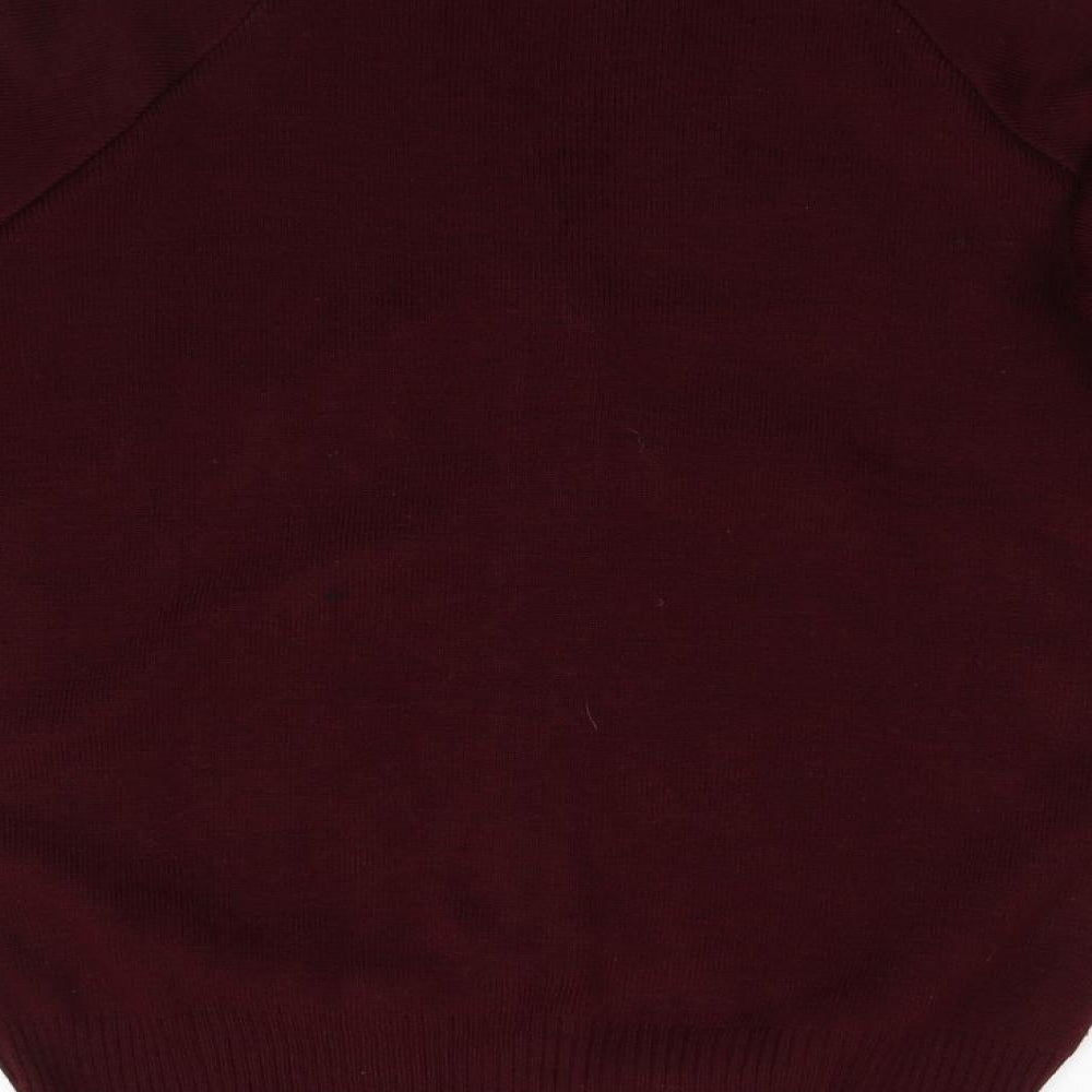 Sheldon Girls Red Knit Cardigan Jumper Size M