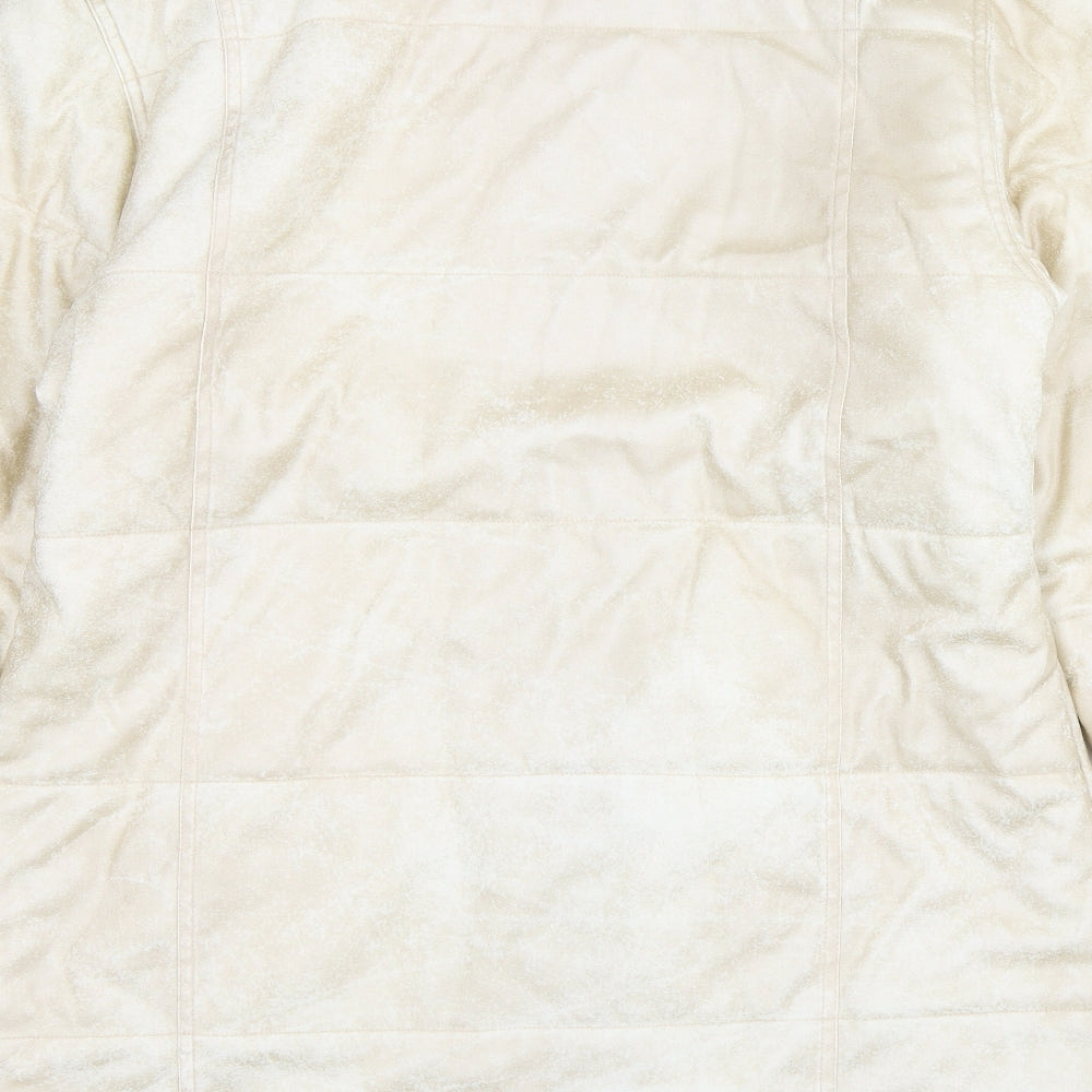Fluid Womens Beige Jacket Size 14