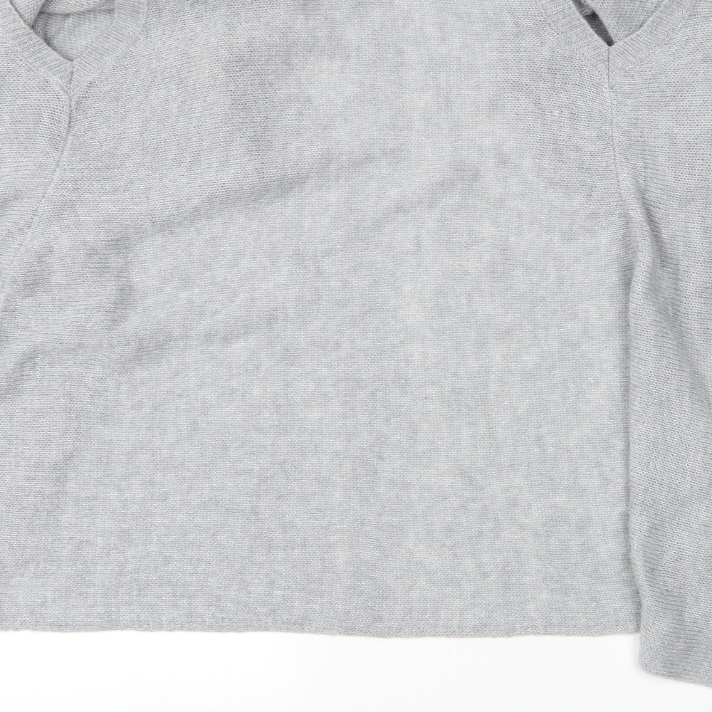 Internacionale Womens Grey Cardigan Jumper Size 8