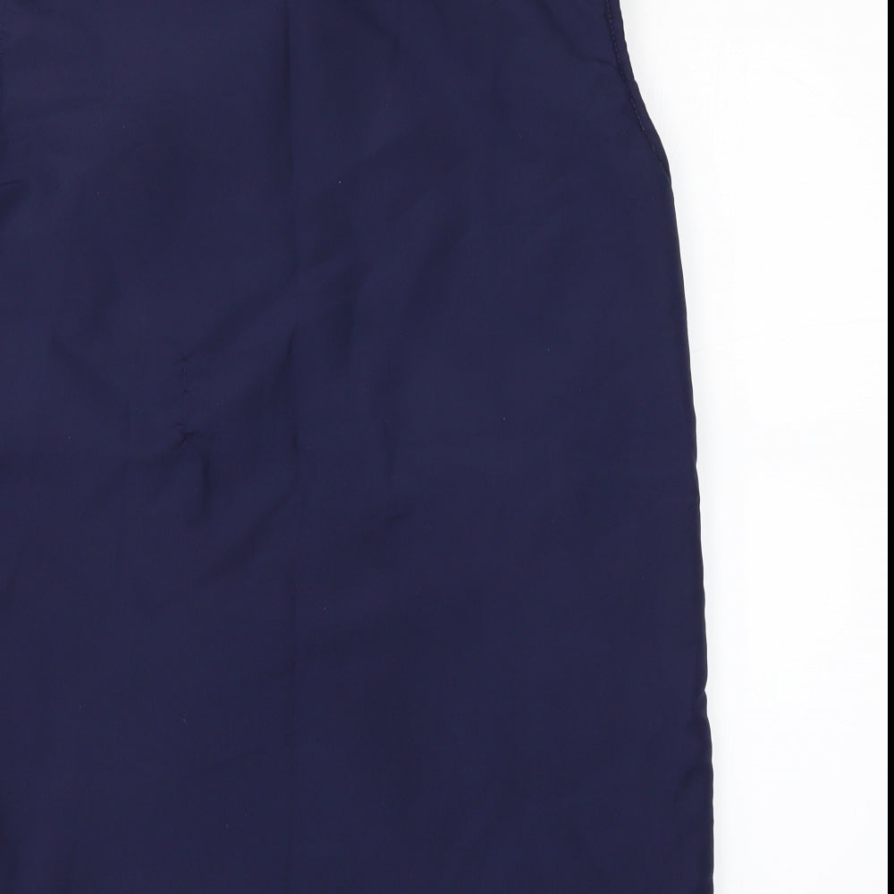 Anne de Lancay Womens Blue Puffer Jacket Waistcoat Size 10