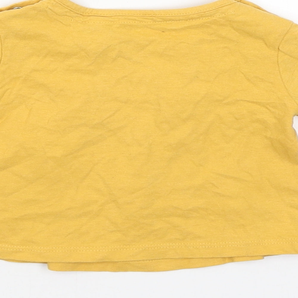 TU Girls Yellow Pullover Jumper Size 3-6 Months
