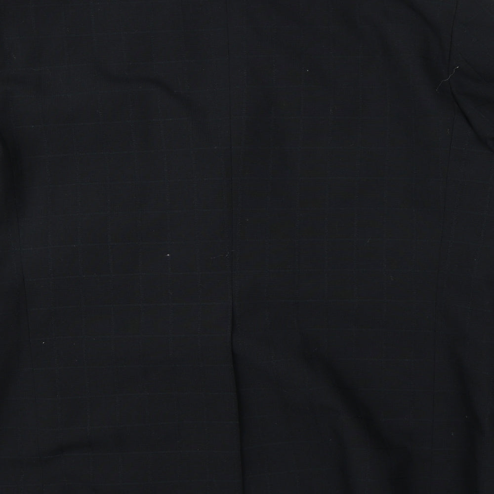 Odevni Prumysl Mens Black Check Jacket Suit Jacket Size 44