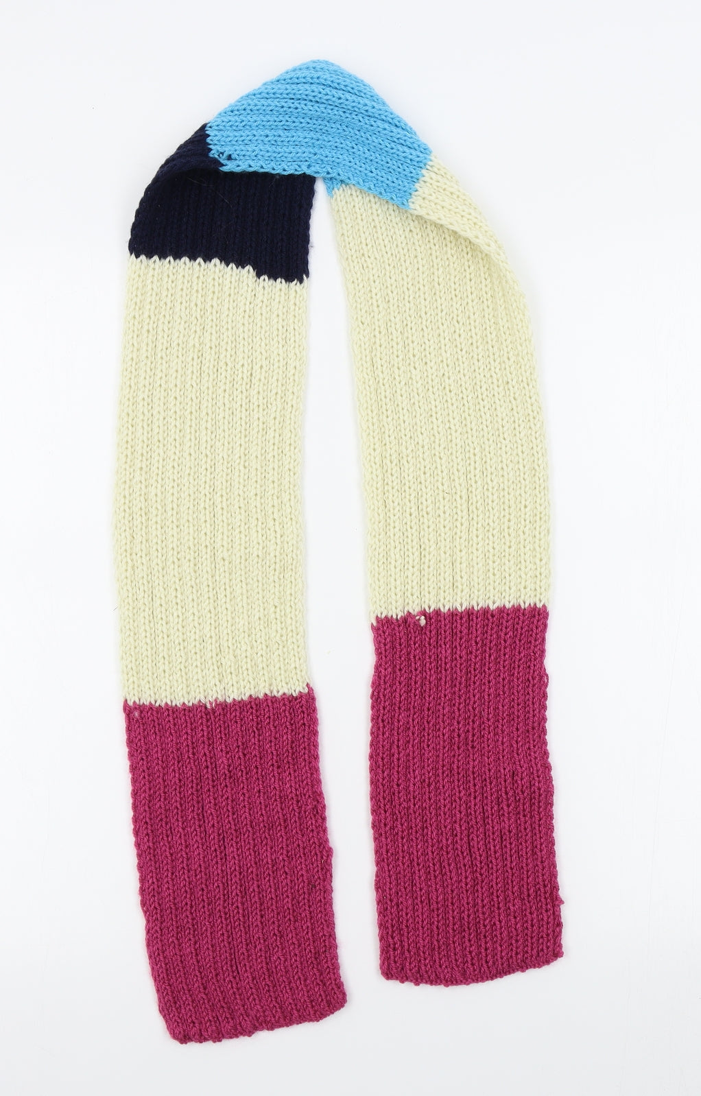 Preworn Womens Multicoloured Striped Scarf