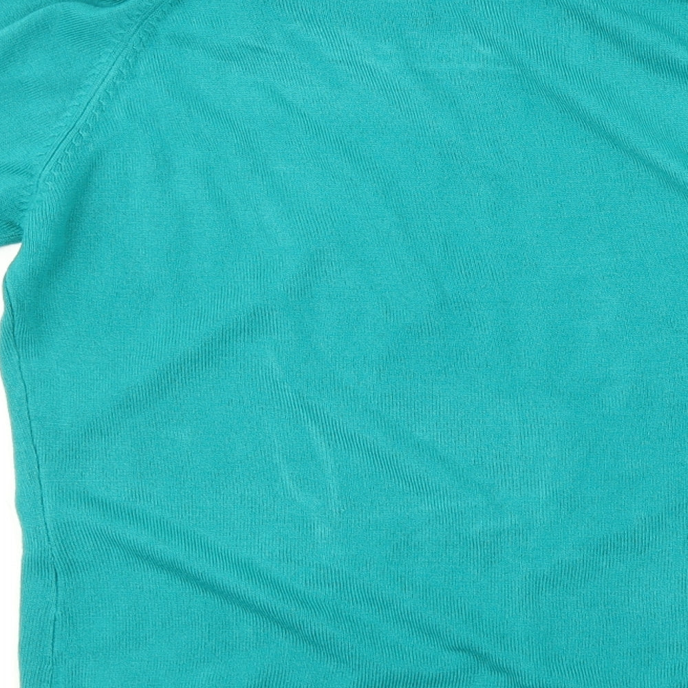 M&S Womens Green Pullover Jumper Size 14