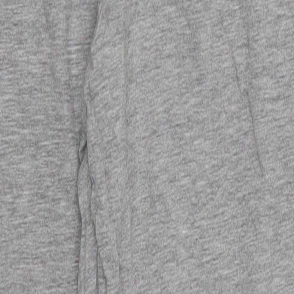 Marks & Spencer Girls Grey Cropped Trousers Size 9-10 Years - Loungewear