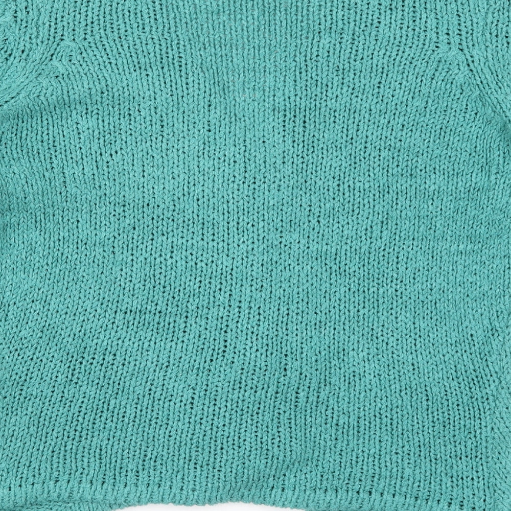 Preworn Womens Blue Knit Cardigan Jumper Size S