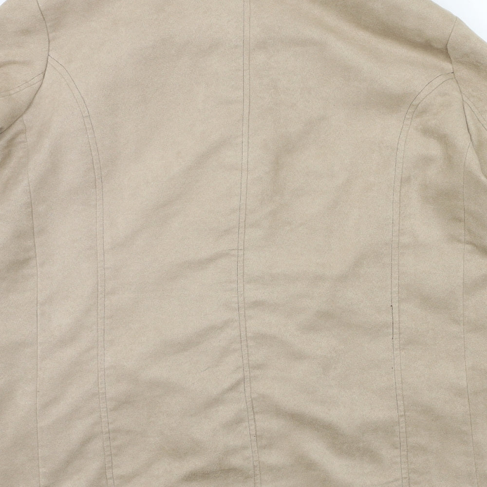 Bonmarché Womens Beige Overcoat Coat Size M