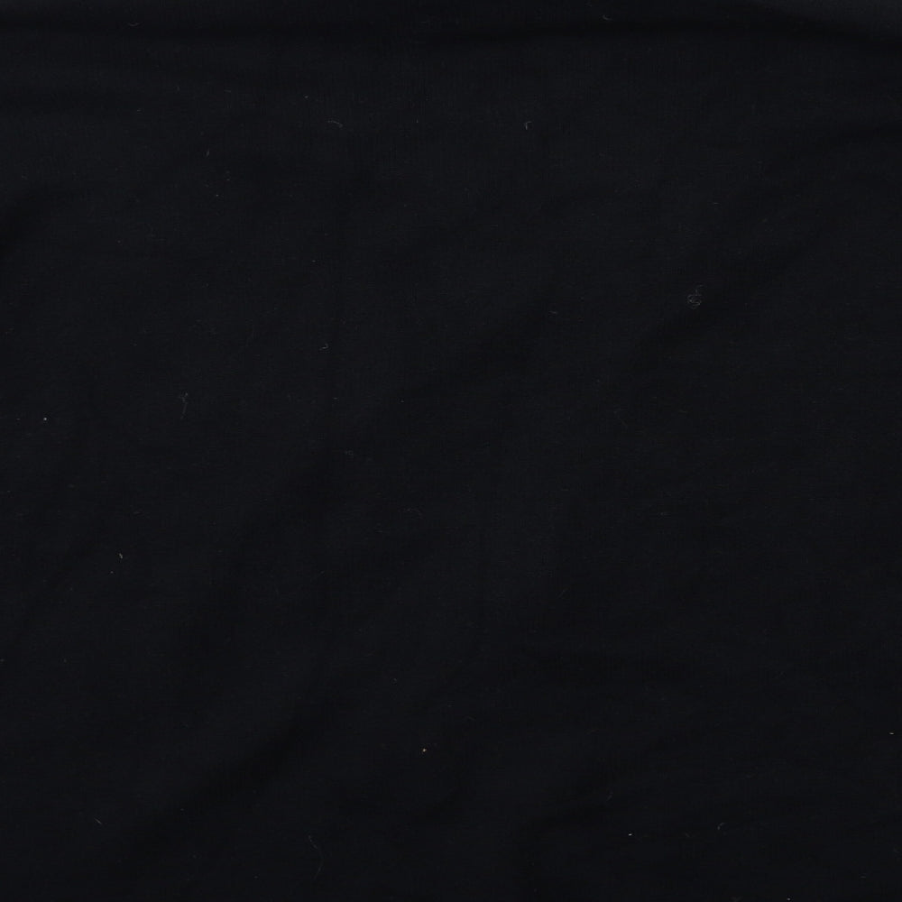 Fox Womens Black Knit Pullover Jumper One Size