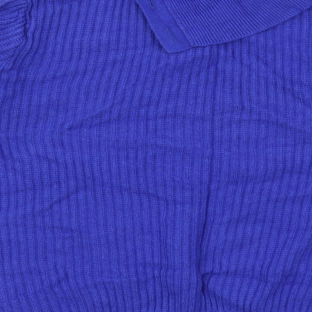 Marks & Spencer Womens Blue Knit Pullover Jumper Size 10