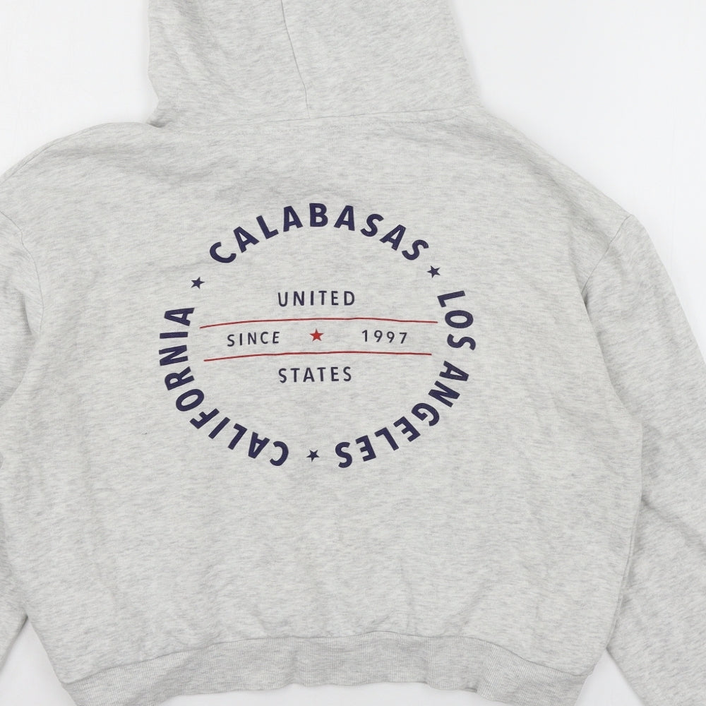 Divided by H&M Womens Grey Jersey Pullover Hoodie Size S - Calabasas