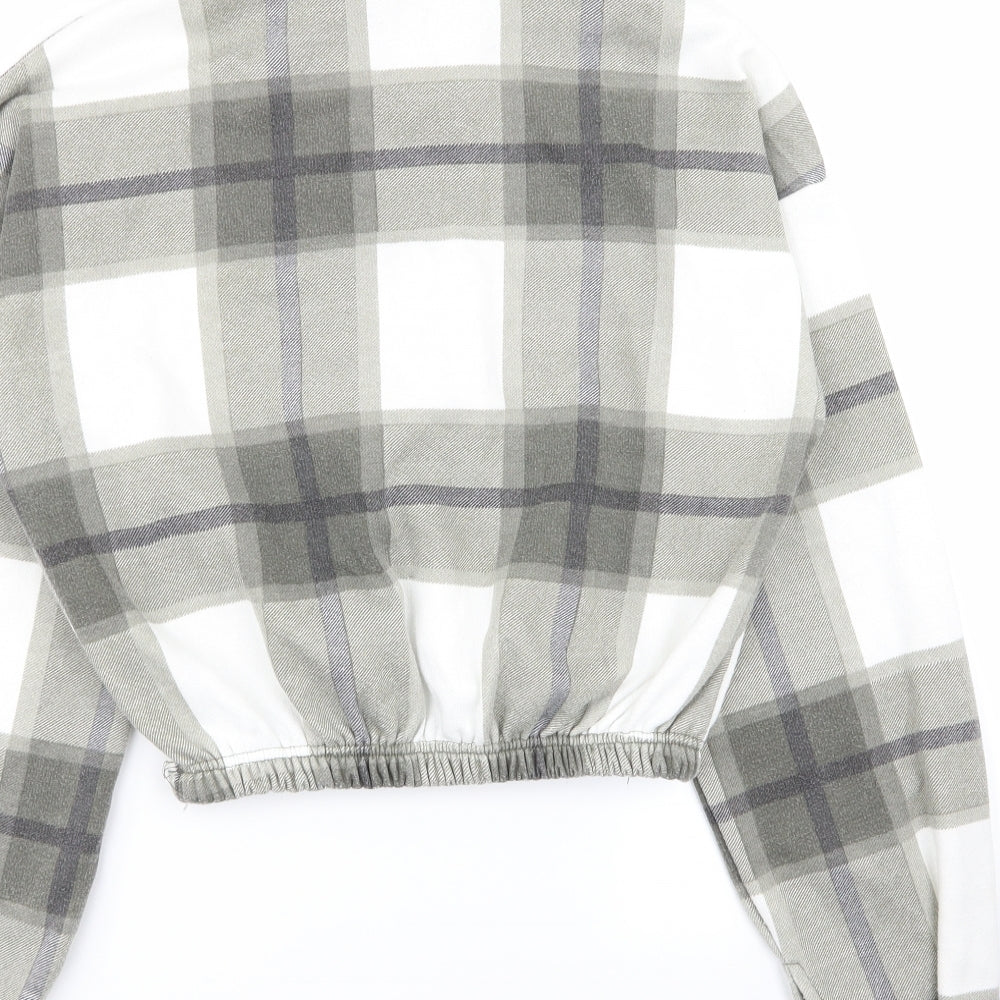 PLT Womens Multicoloured Check Pullover Jumper Size S