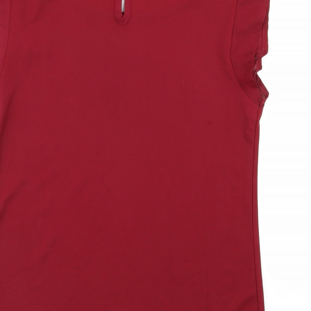 New Look Womens Red Basic Blouse Size 6