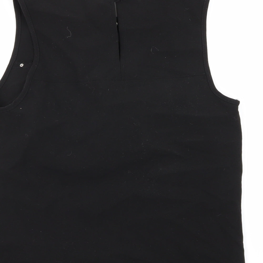 New Look Womens Black Basic Blouse Size 6