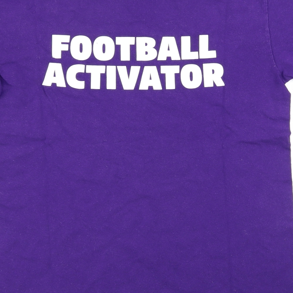 Gildan Mens Purple T-Shirt Size S