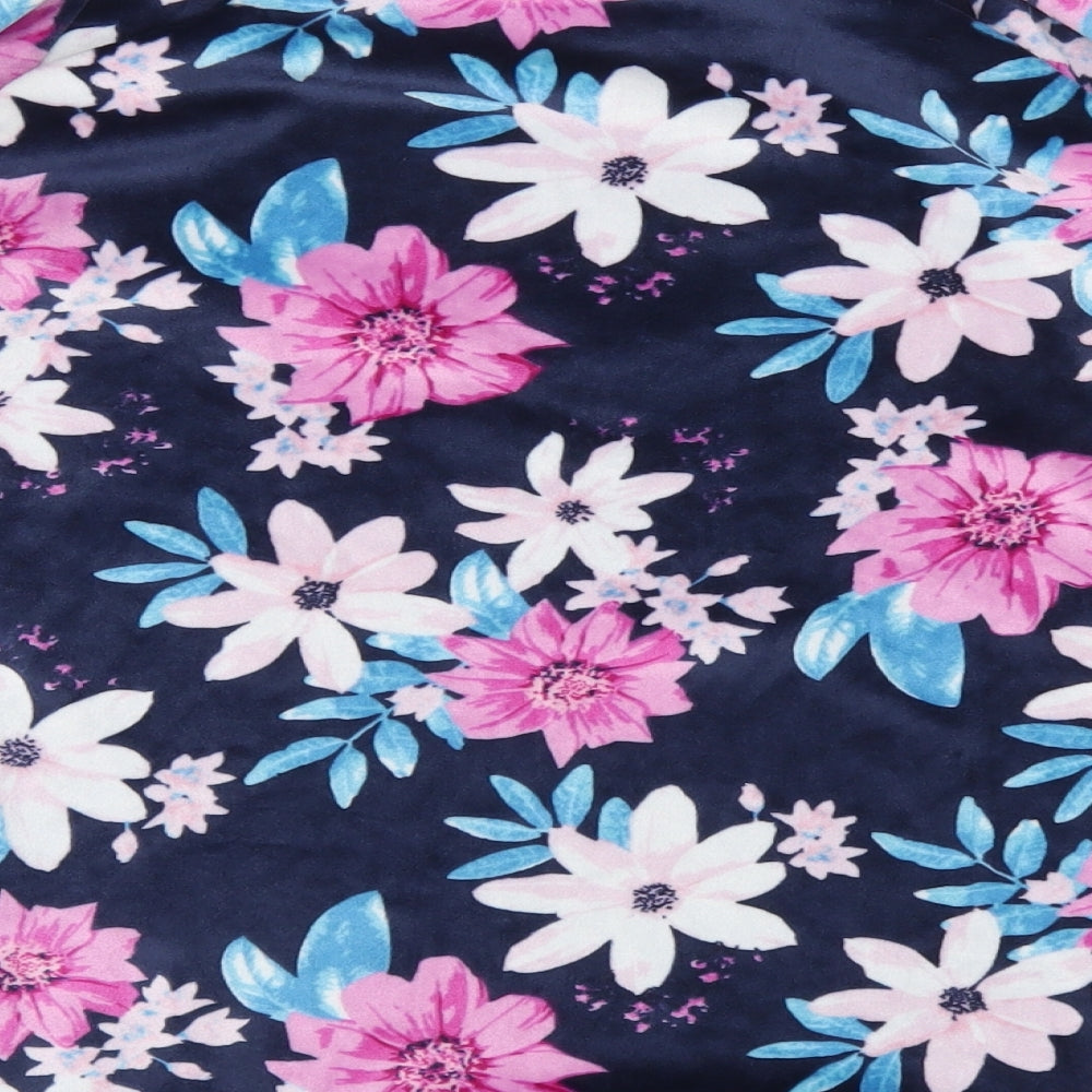 Studio Womens Multicoloured Floral Top Pyjama Top Size 8