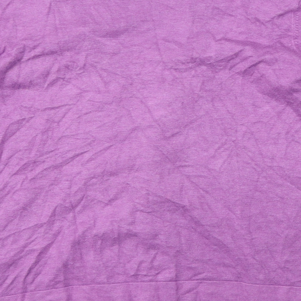 Country Casuals Womens Purple Striped Cardigan Jumper Size M