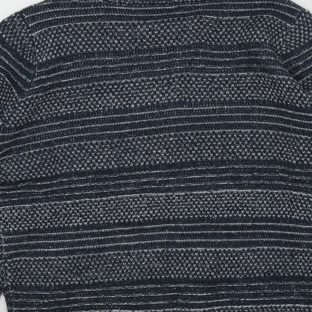 TRU Boys Blue Geometric Pullover Jumper Size S