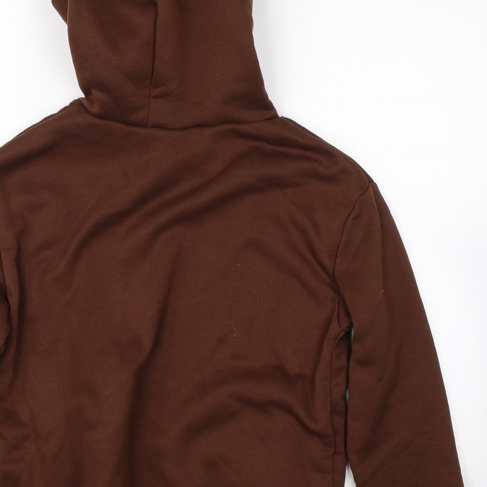 Shien Womens Brown Full Zip Hoodie Size S