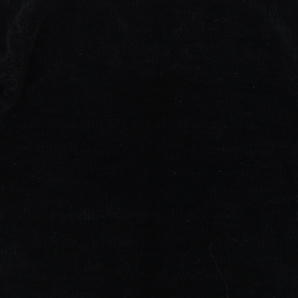 HANNAH Womens Black Floral Pullover Jumper Size M