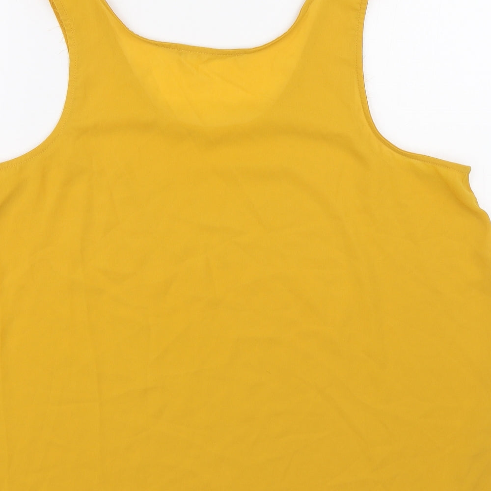 Preworn Womens Yellow Basic Tank Size M
