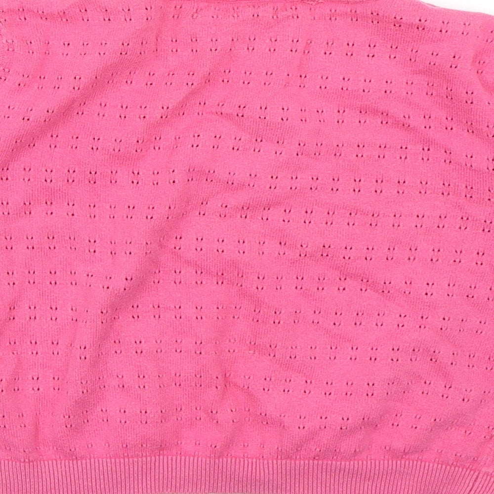 George Girls Pink Cape Jumper Size 11-12 Years