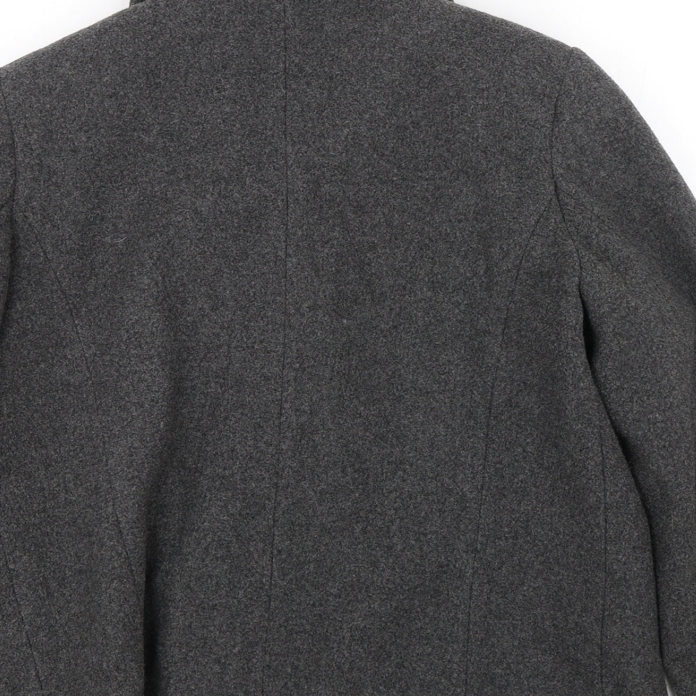 Bonmarché Womens Grey Overcoat Coat Size 12
