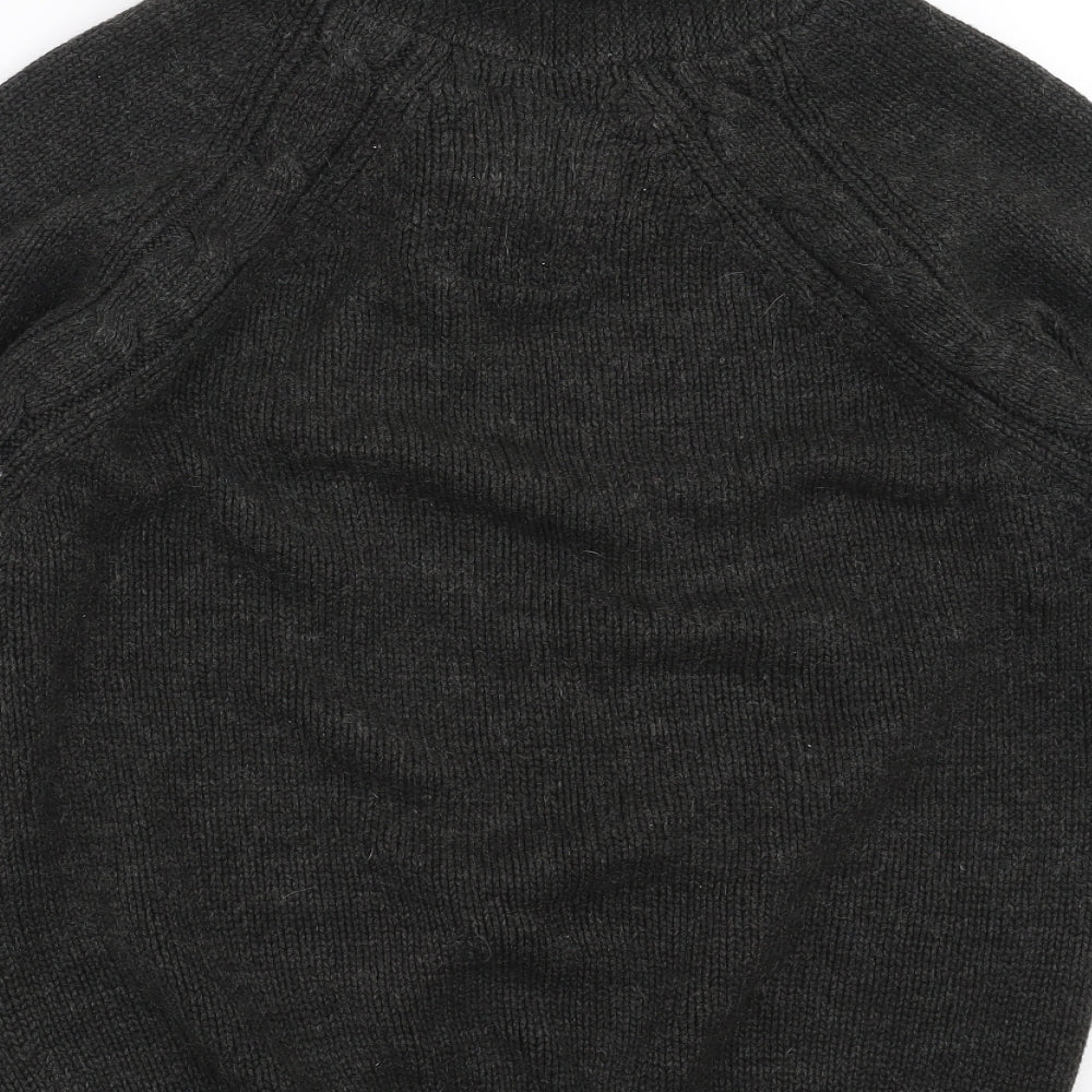 Dissident Mens Grey Knit Pullover Jumper Size M
