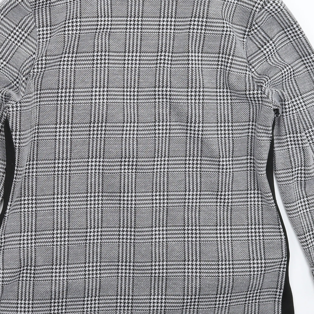 Divided Womens Grey Check Jacket Blazer Size M