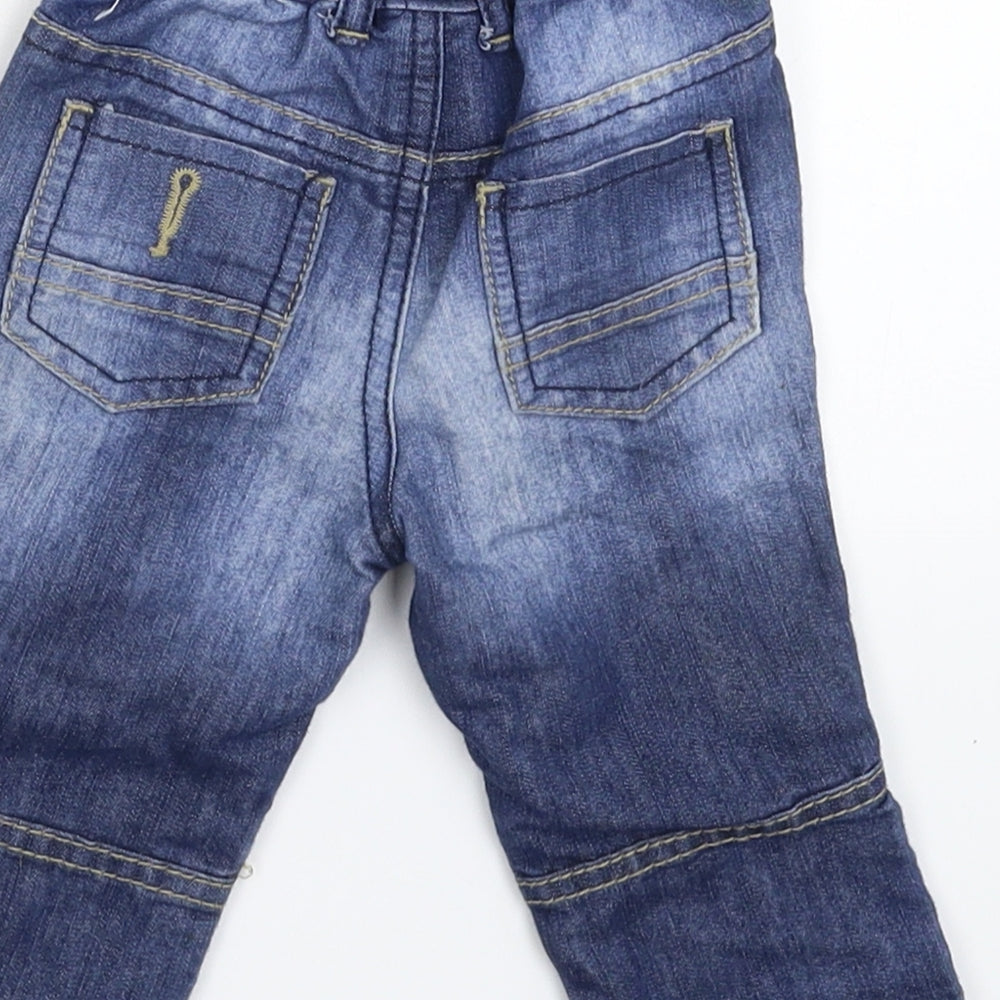 F&F Baby Blue Denim Capri Jeans Size 6-9 Months