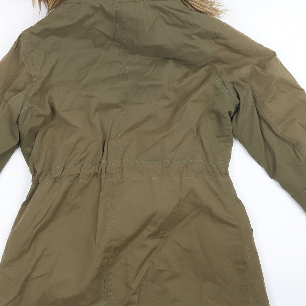 Papaya Womens Green Jacket Coat Size 6