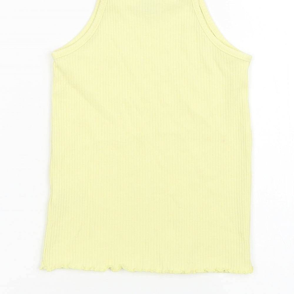 Sainsburys Girls Yellow Basic Tank Size 5 Years