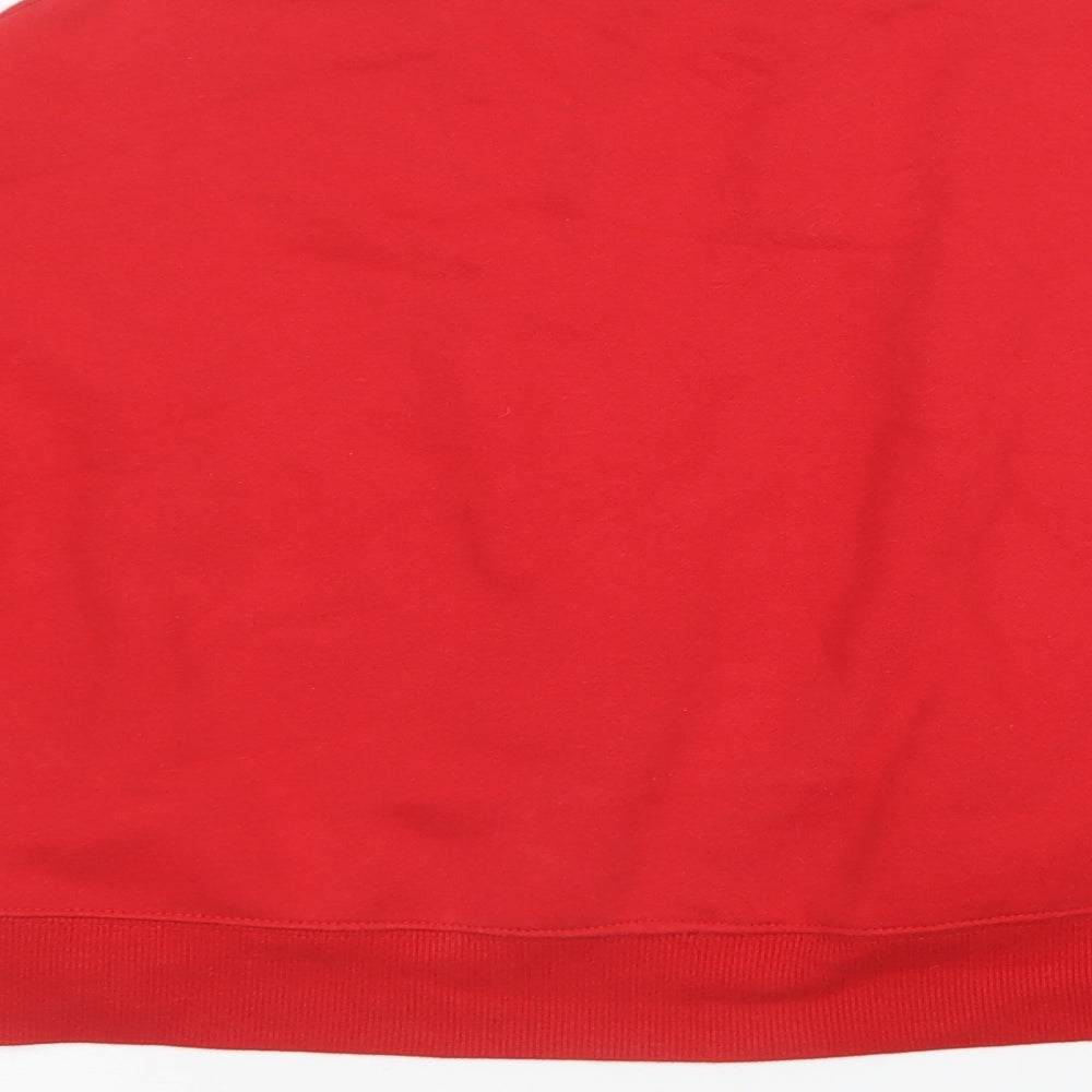 H&M Womens Red Pullover Sweatshirt Size M