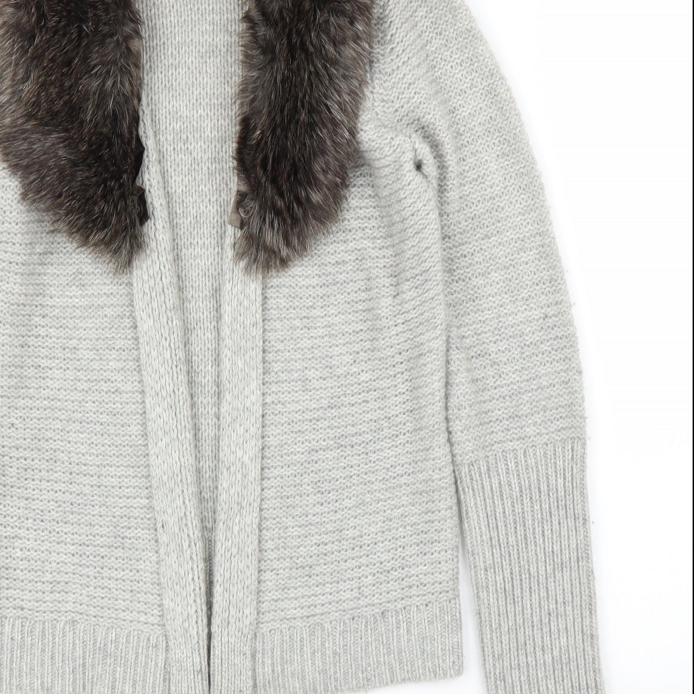 Bella Vere Womens Grey Cardigan Jumper Size M