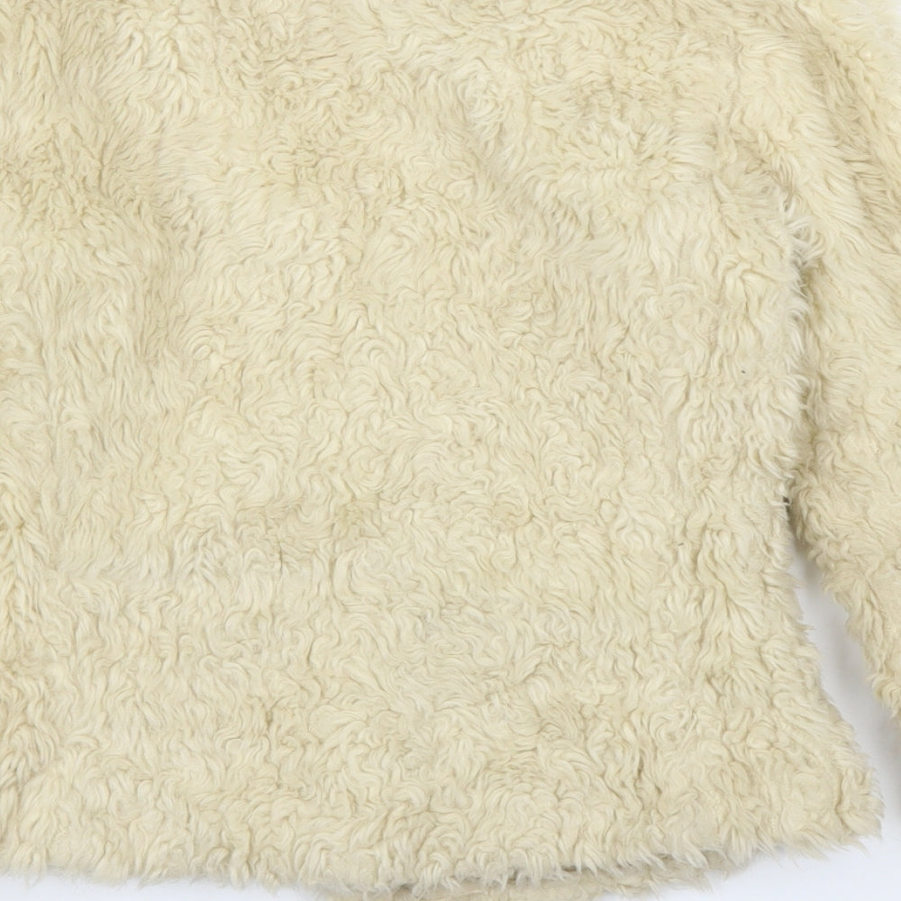 New Look Girls Ivory Overcoat Coatigan Size 14 Years