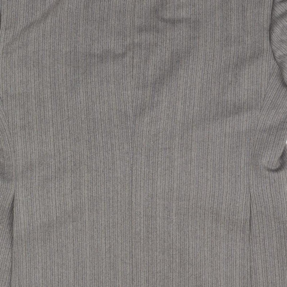 CANDA Mens Grey Jacket Suit Jacket Size S