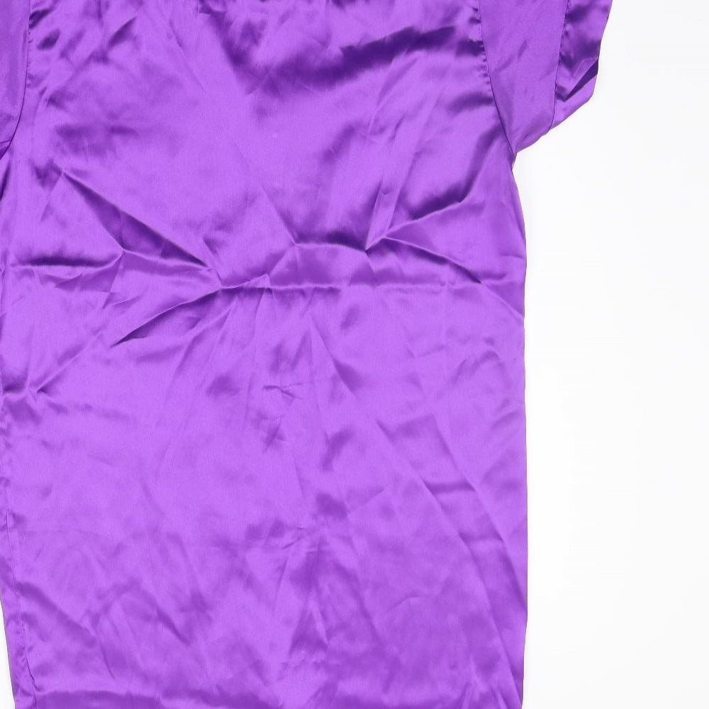 wild orchid Womens Purple Basic Button-Up Size 12