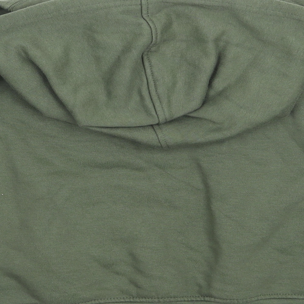 Preworn Girls Green Pullover Hoodie Size 4-5 Years