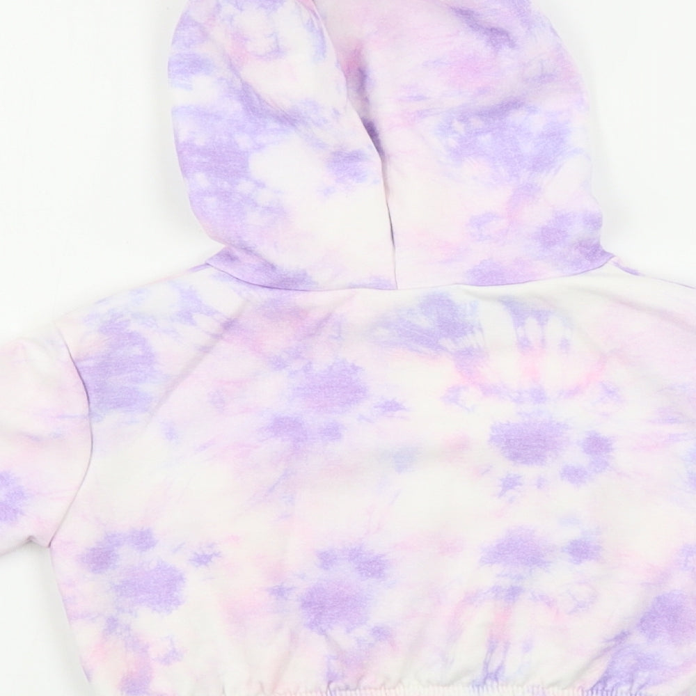 Matalan Girls White Pullover Hoodie Size 4 Years