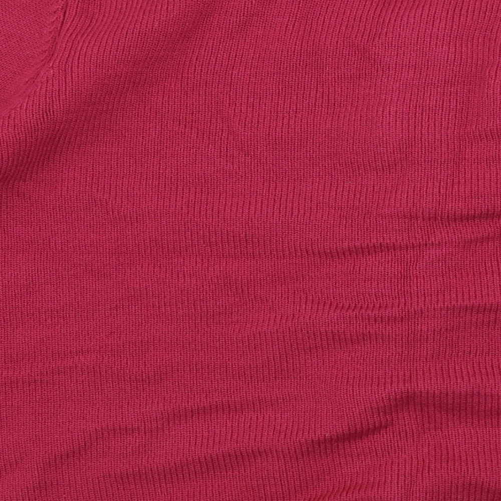 Bonmarché Womens Pink Cardigan Jumper Size M