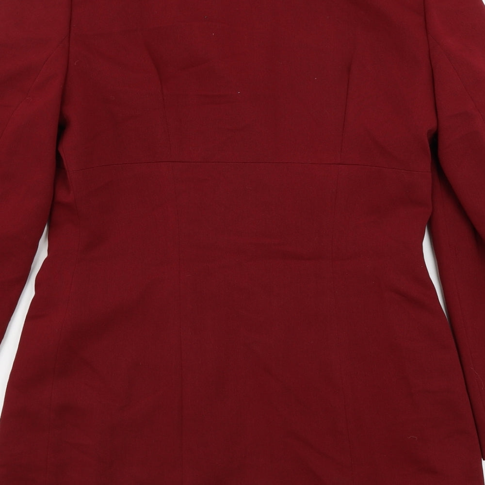 charlotti halton Womens Red Jacket Blazer Size 10