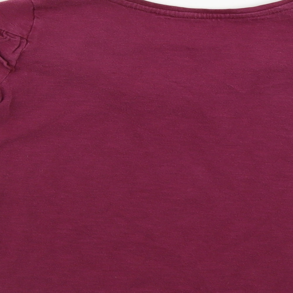 Nutmeg Girls Purple Basic T-Shirt Size 5-6 Years